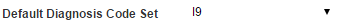 3. Default Diagnosis Code Set